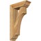 Ekena Millwork Westlake Traditional Rough Sawn Bracket w/ Offset Brace, Western Red Cedar, 6"W x 18"D x 30"H BKT0604X18X30WTL01RWR - alternate 1